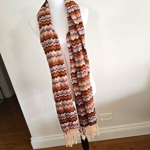 Juliette Jake Chevron print‎ knit Scarf